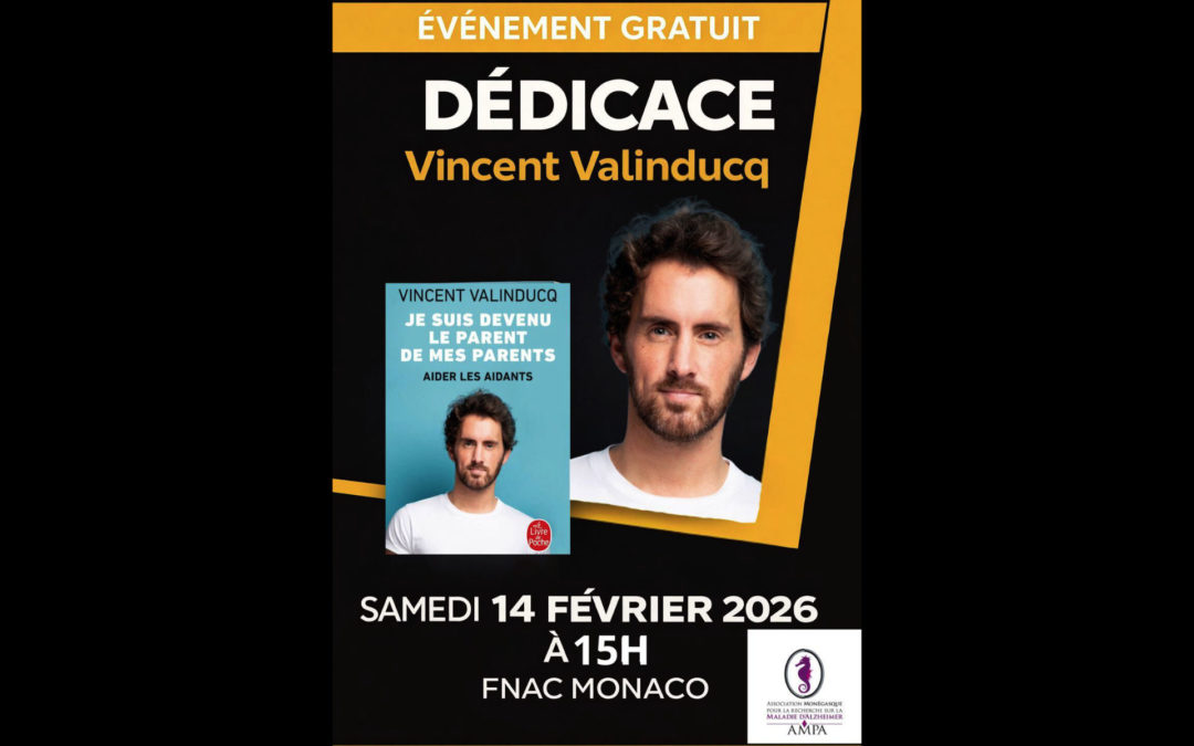 Conférence et dédicace du livre « Je suis devenu le parent de mes parents » par Vincent Valinducq